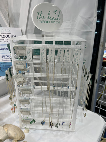 4 sided neck and earring display