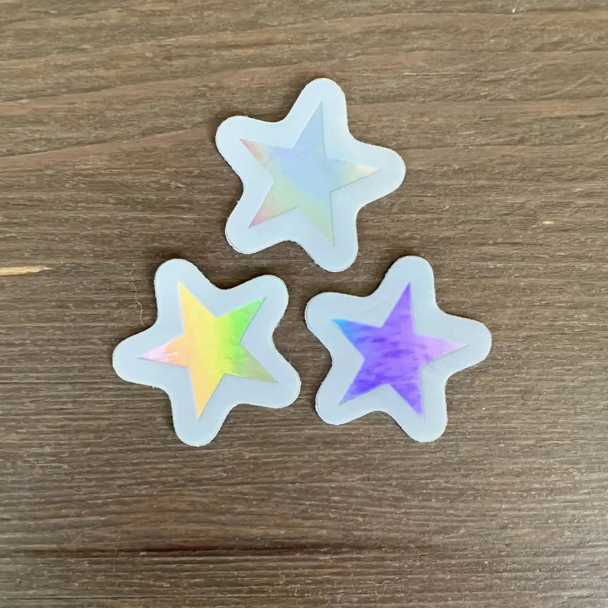 Mini holographic star sticker