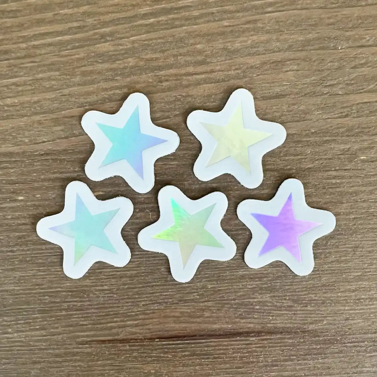 Mini holographic star sticker