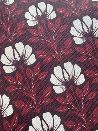Magic Flowers Organic Canvas Fabric
