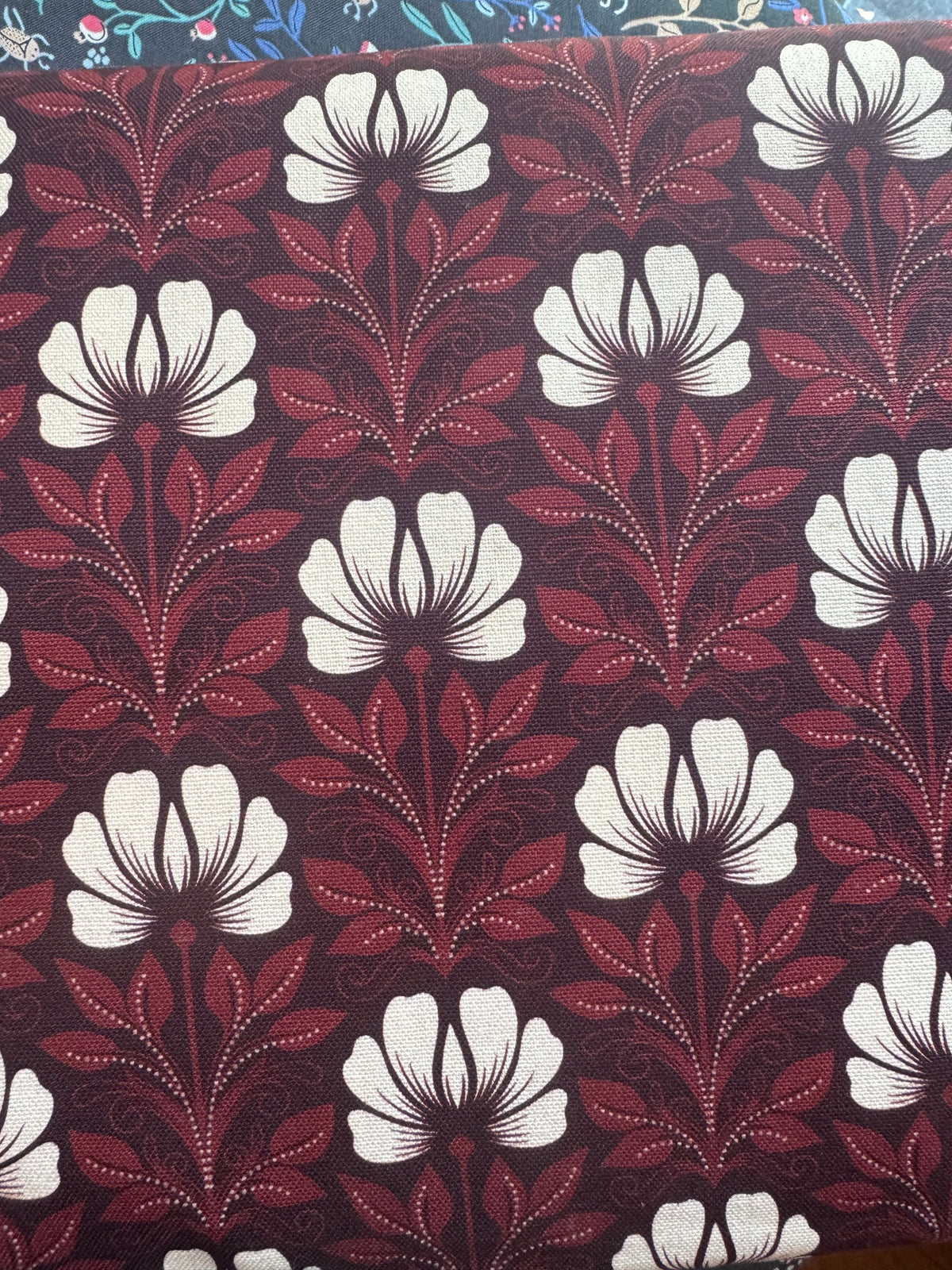 Magic Flowers Organic Canvas Fabric
