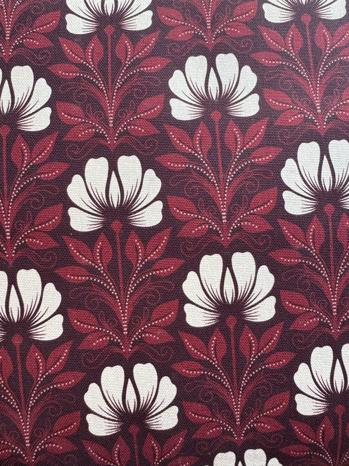 Magic Flowers Organic Canvas Fabric