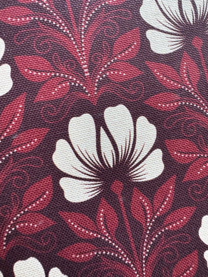 Magic Flowers Organic Canvas Fabric
