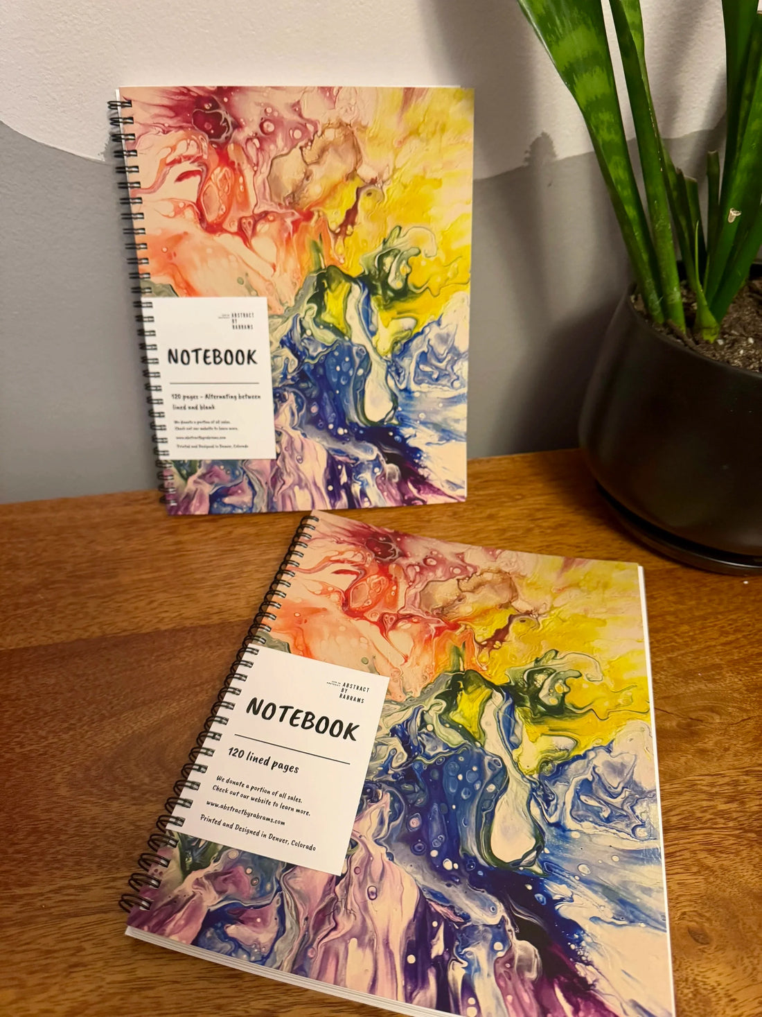 Rainbow Soft Touch Cover Spiral Journal – 8"x10" Pride Journal, 120 Pages
