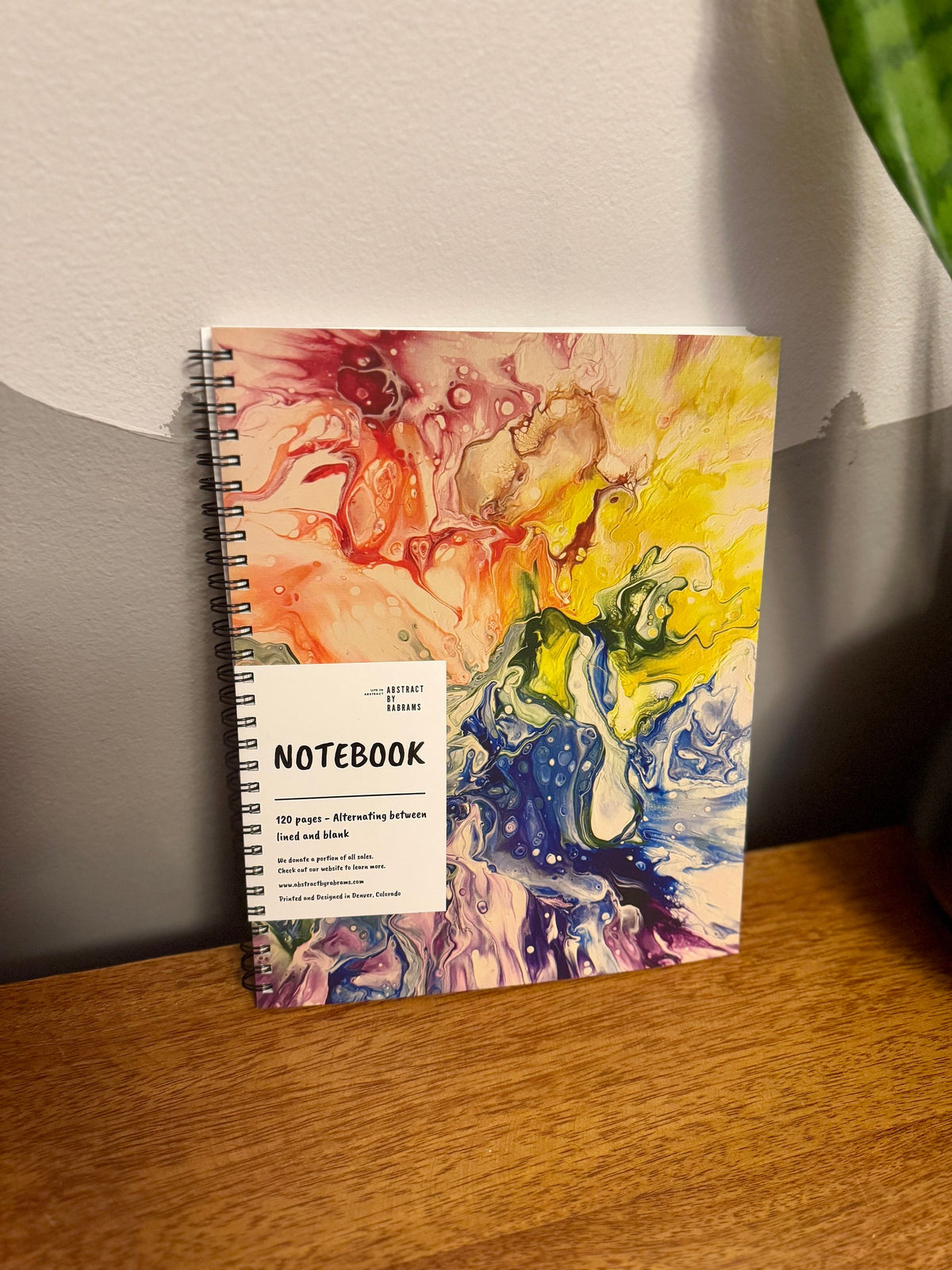 Rainbow Soft Touch Cover Spiral Journal – 8"x10" Pride Journal, 120 Pages