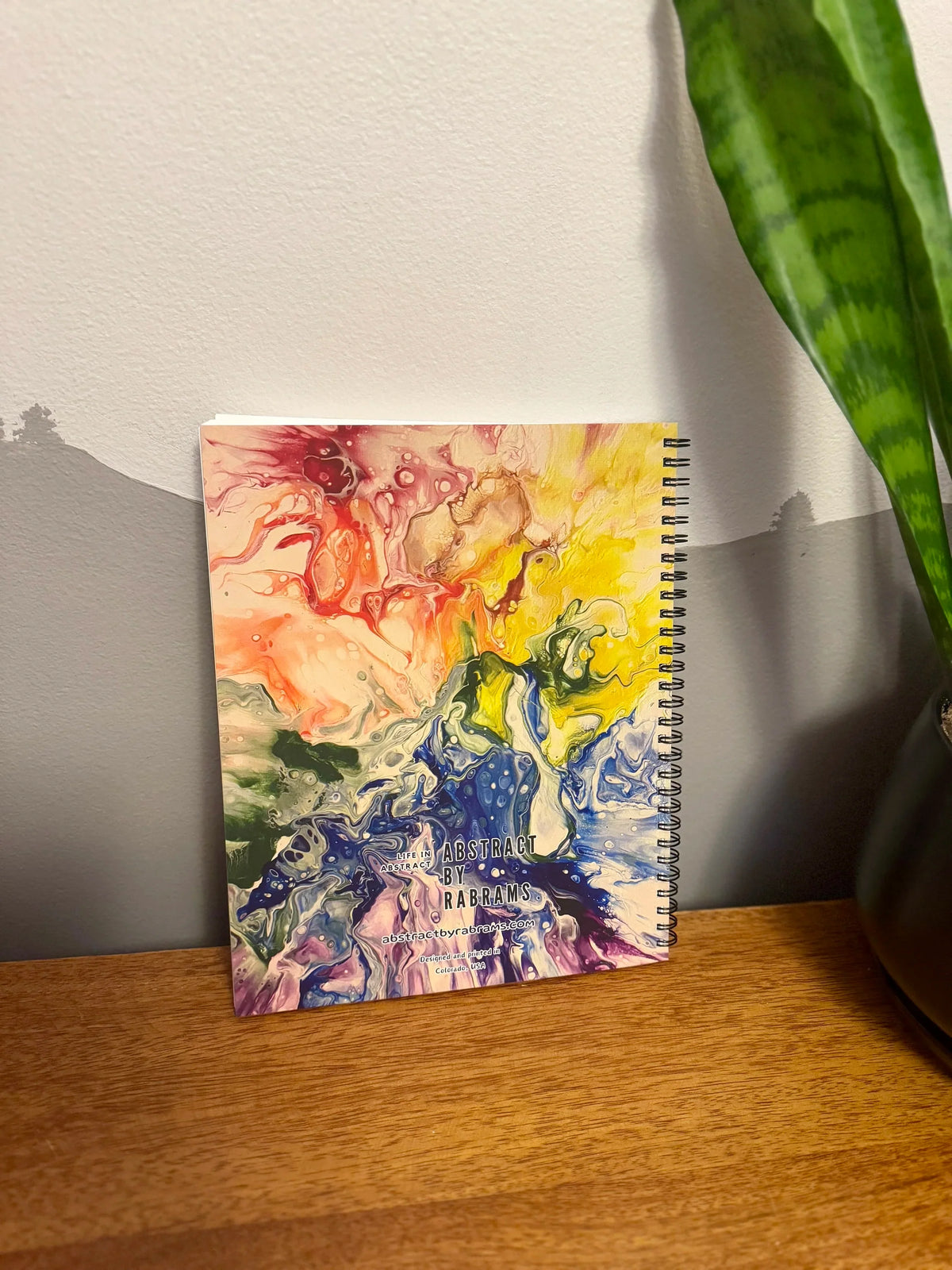 Rainbow Soft Touch Cover Spiral Journal – 8"x10" Pride Journal, 120 Pages