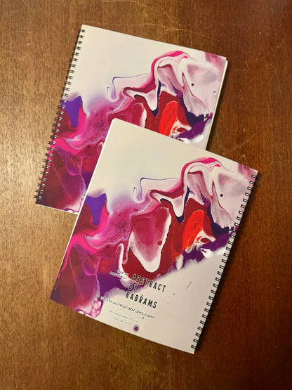 Pink, Orange, Purple Soft Touch Cover Spiral Journal -  8"x10"