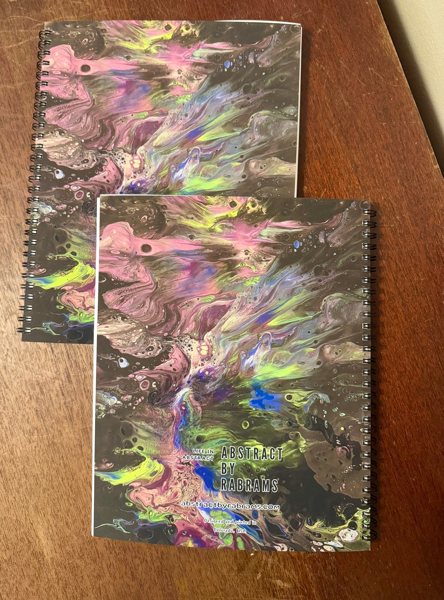 Purple, Blue, Green - Peacock - Soft Touch Cover Spiral Journal -  8"x10"