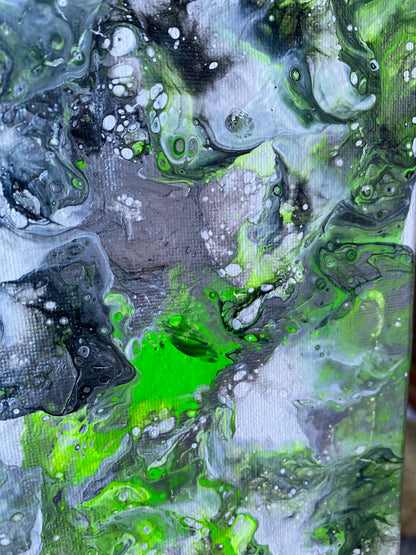 Agender/Aromantic Pride Pour Painting - "You are Loved 