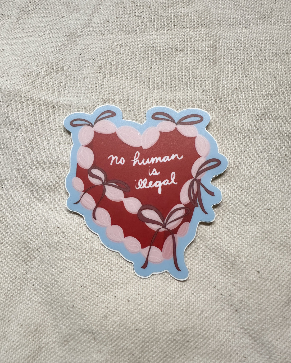 No Human Is Illegal Sticker (Matte)