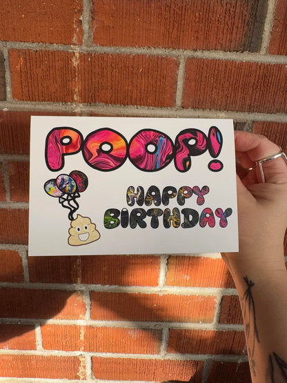 Poop! Happy Birthday - Birthday Card
