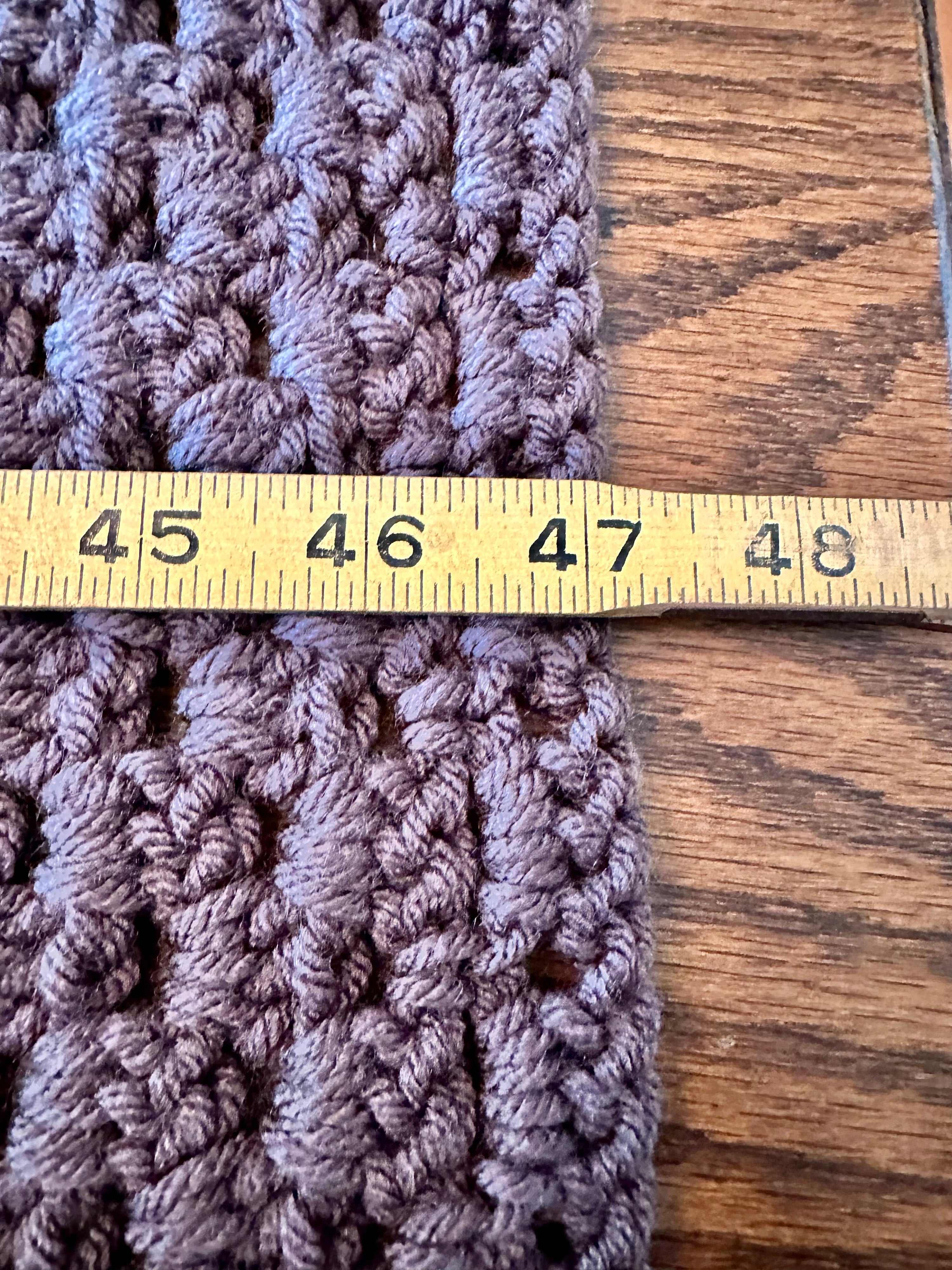 47x63 Handmade Med. Weight Crocheted Afghan | Old World Dutch Traditional Handiwork - Rainbow Folk Stripes | Free Shipping!