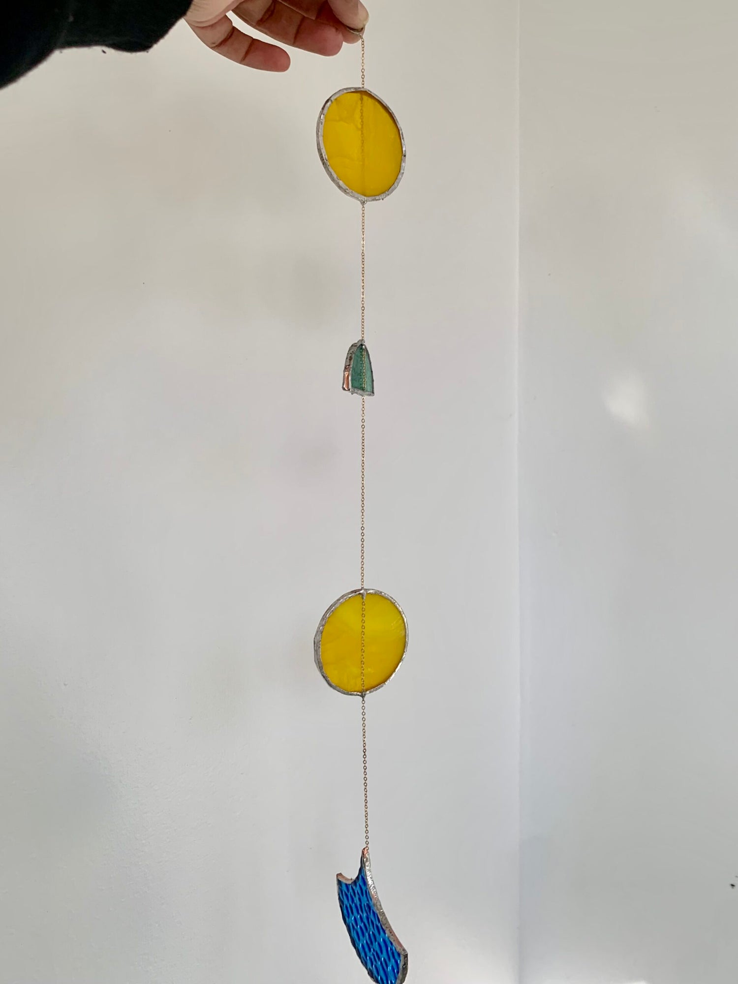Stained glass mobiles multicolored