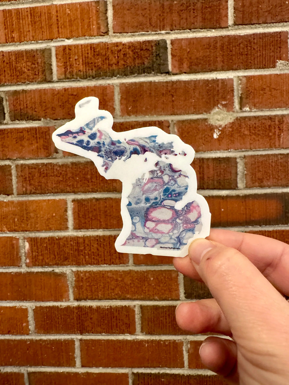 Michigan State Shape Sticker - 3" Rainbow - Trans Pride - Vinyl - Matte - LGBTQ