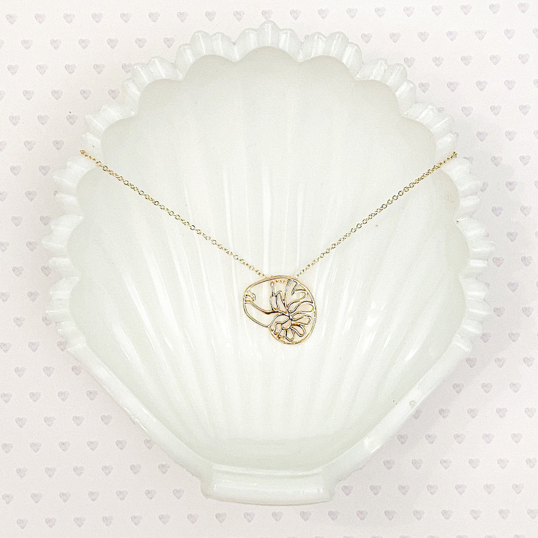 ocracoke shell pendant necklace
