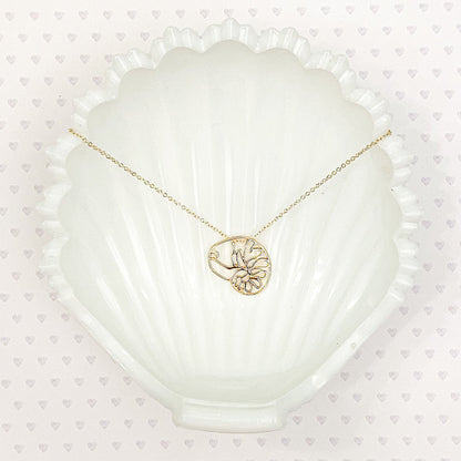 ocracoke shell pendant necklace