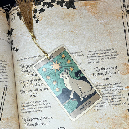 Mystery Cat Tarot Card Bookmark
