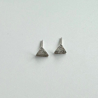 Sterling Silver Triangle Studs