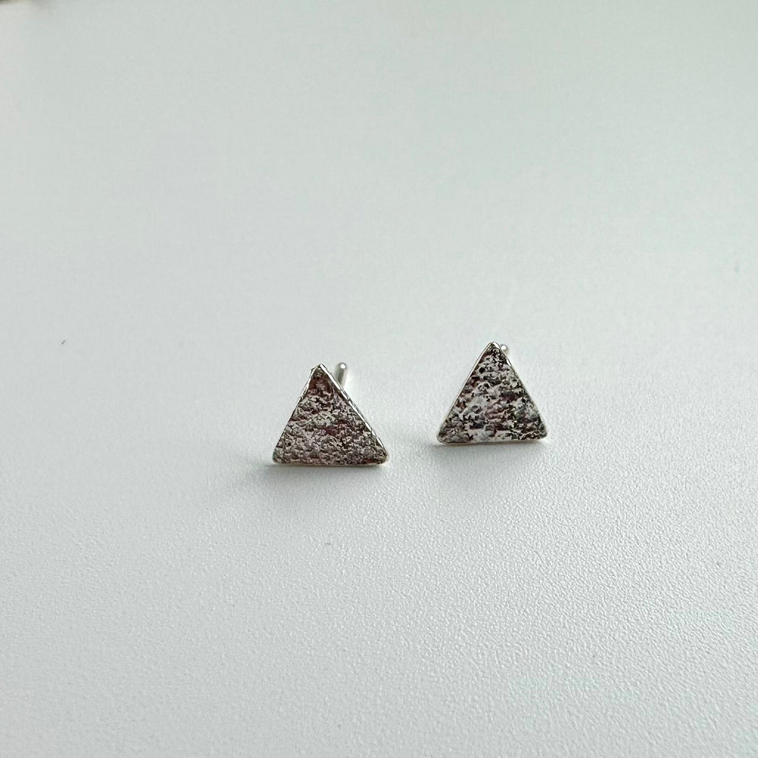Sterling Silver Triangle Studs