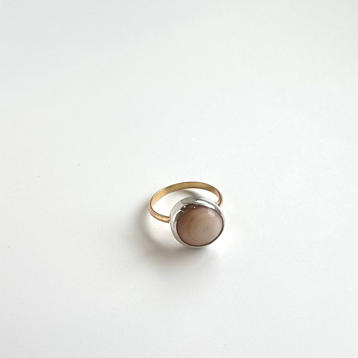 Mixed Metal Shell Ring