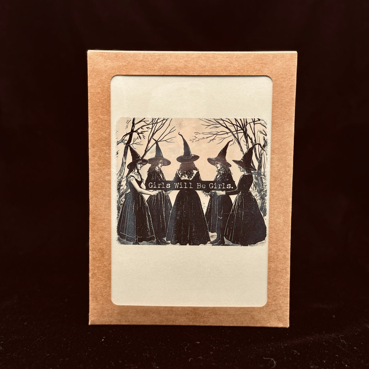 Girls Will be Girls Ivory 5x7 Greeting Card