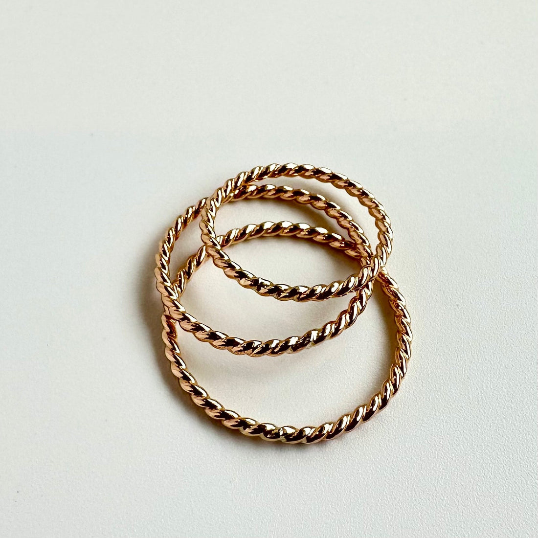 Gold Filled Spiral Stacking Ring