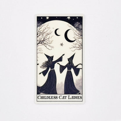 Childless Cat Ladies 3" Tarot Vinyl Matte Sticker