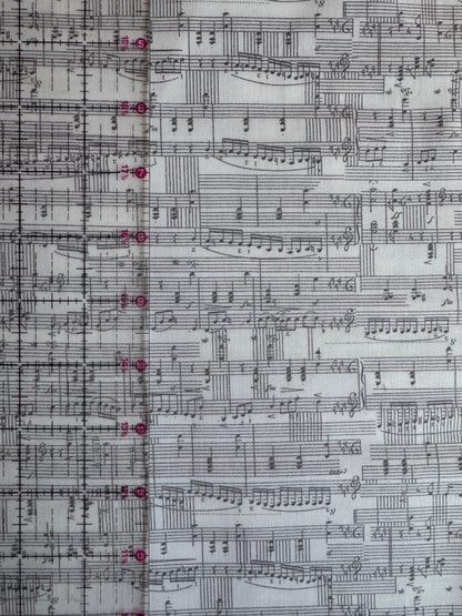 Moda Music Sheet Fabric 3/4 Yard