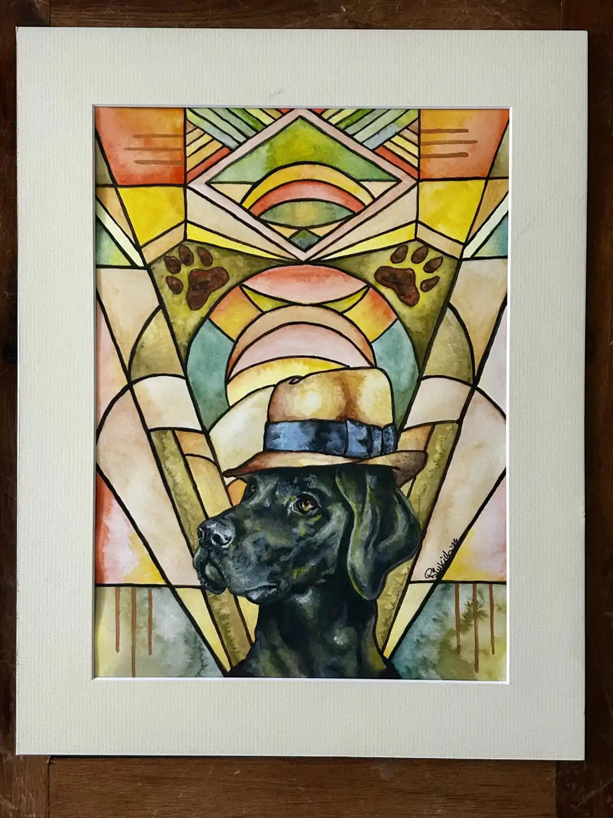 Art Deco Labrador - "Lawrence"