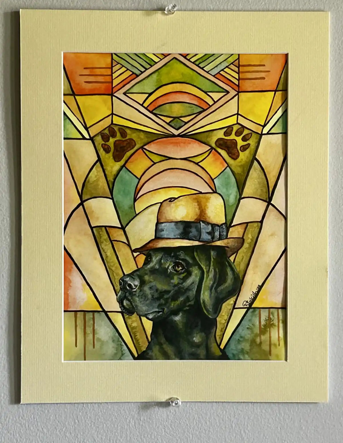Art Deco Labrador - "Lawrence"