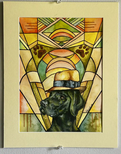 Art Deco Labrador - "Lawrence"