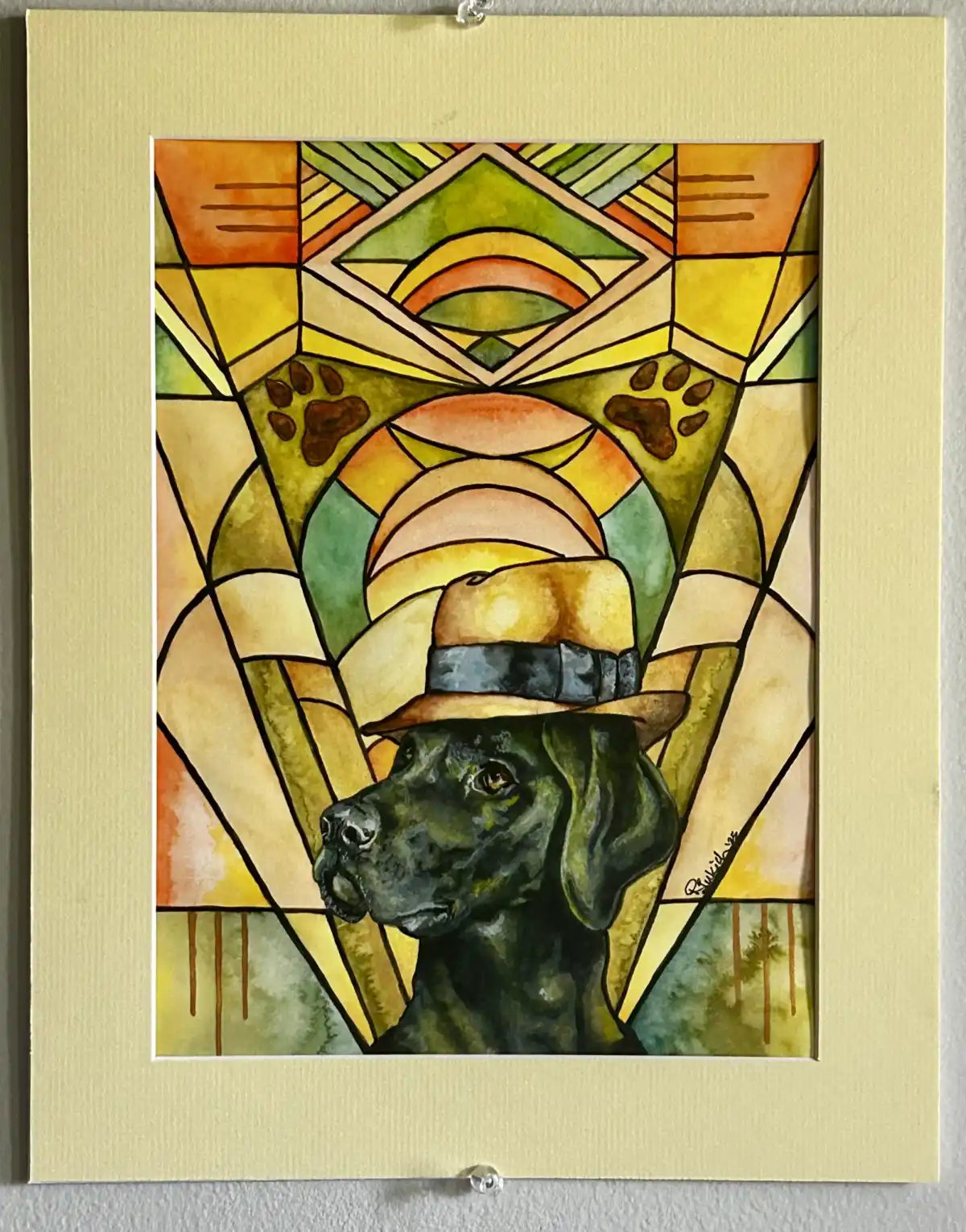 Art Deco Labrador - "Lawrence"