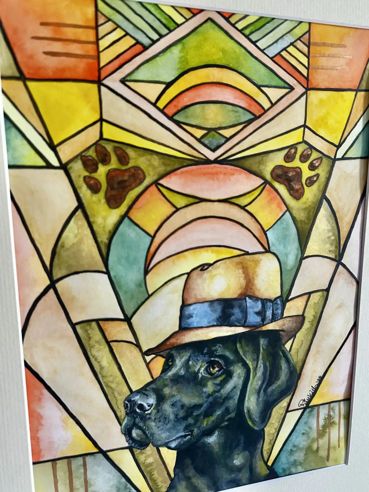 Art Deco Labrador - "Lawrence"