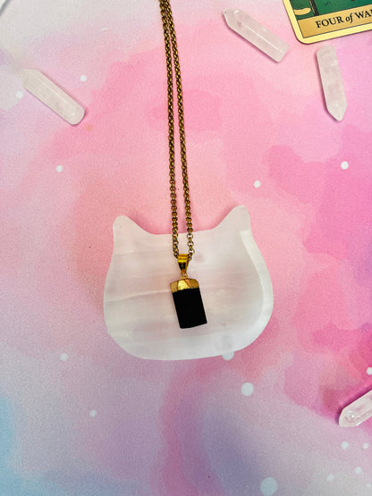 Raw Tourmaline Necklace