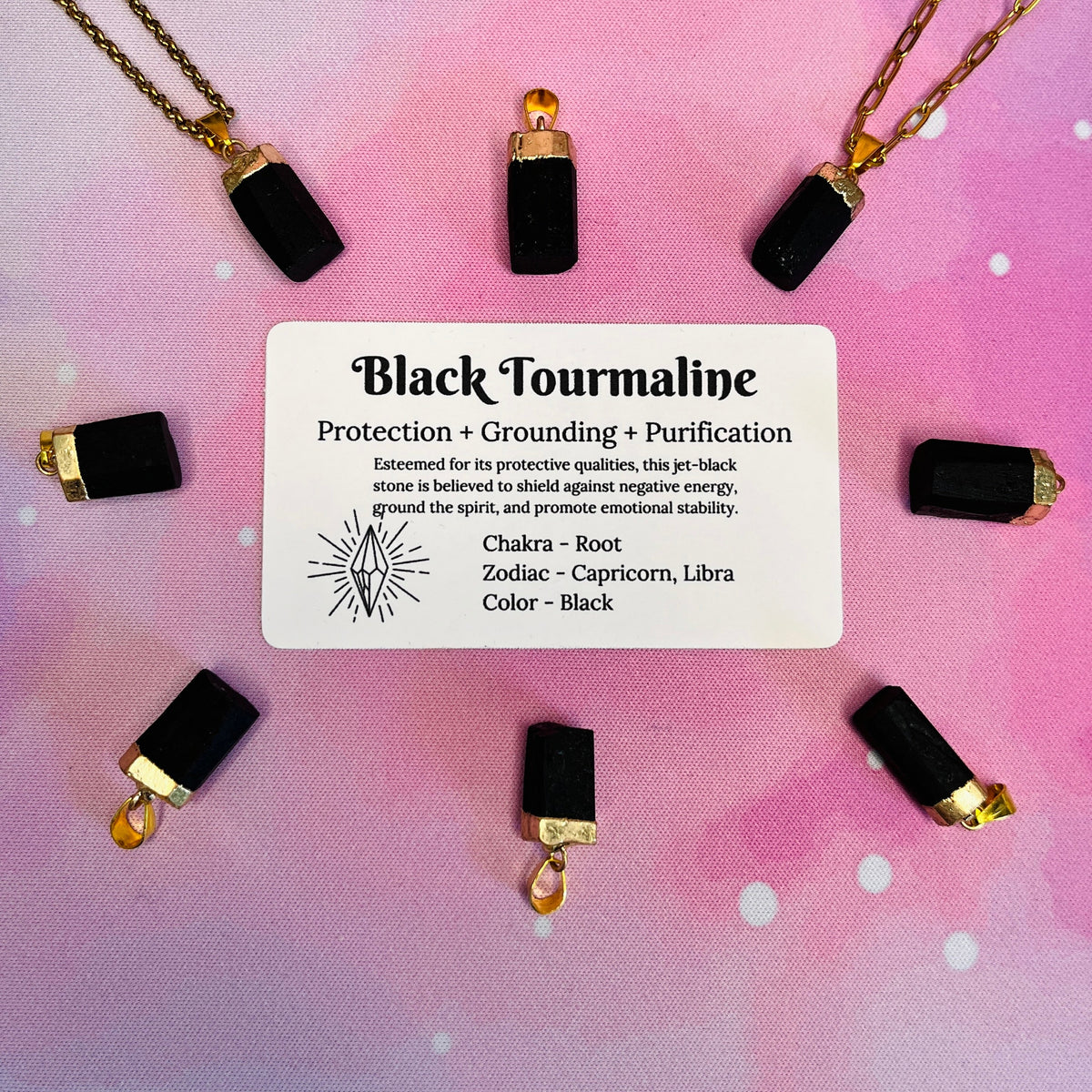 Raw Tourmaline Necklace