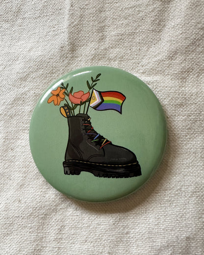 Pride Flag Combat Boot Bouquet Magnetic Bottle Opener
