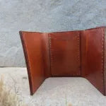 Trifold Wallet with Six Card Pockets - Cowhide