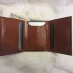 Trifold Wallet with Six Card Pockets - Cowhide