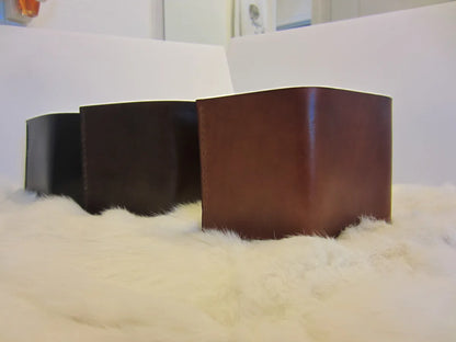 Trifold Wallet with Six Card Pockets - Cowhide