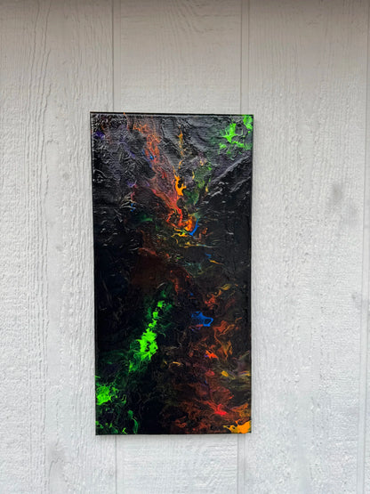 Neon Northern Lights Painting - 10"x20"