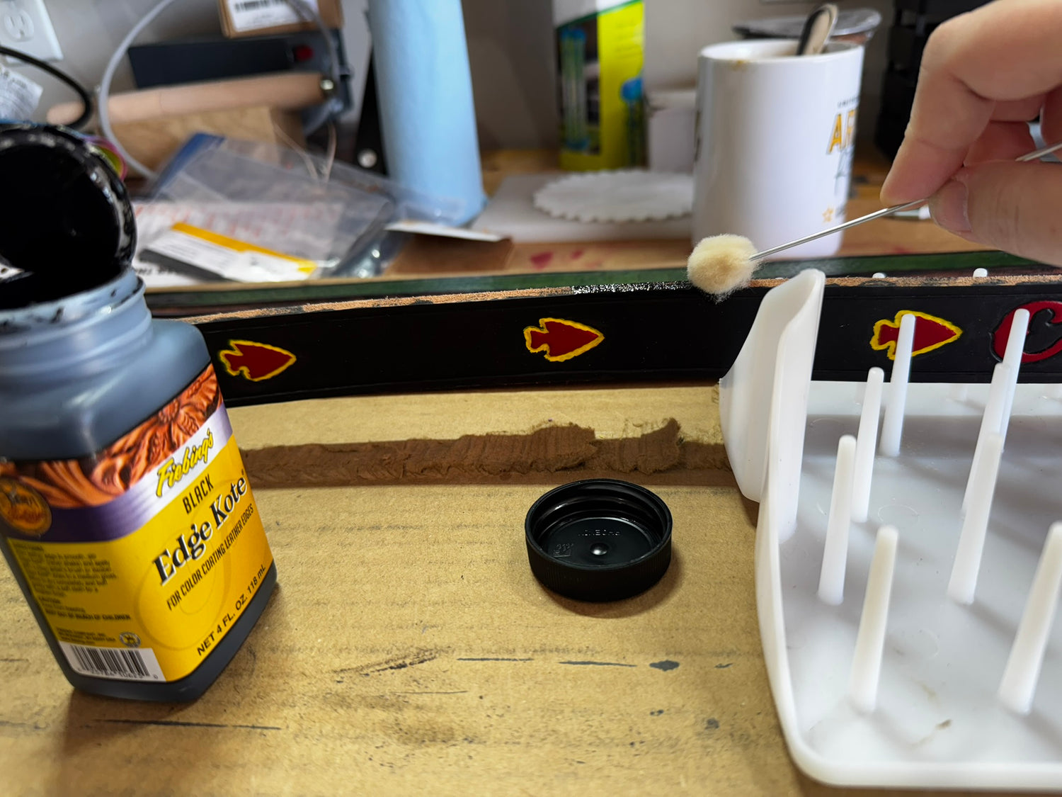 Handmade Chiefs Leather Belt - Made To Order