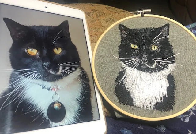 Embroidered Pet Portrait