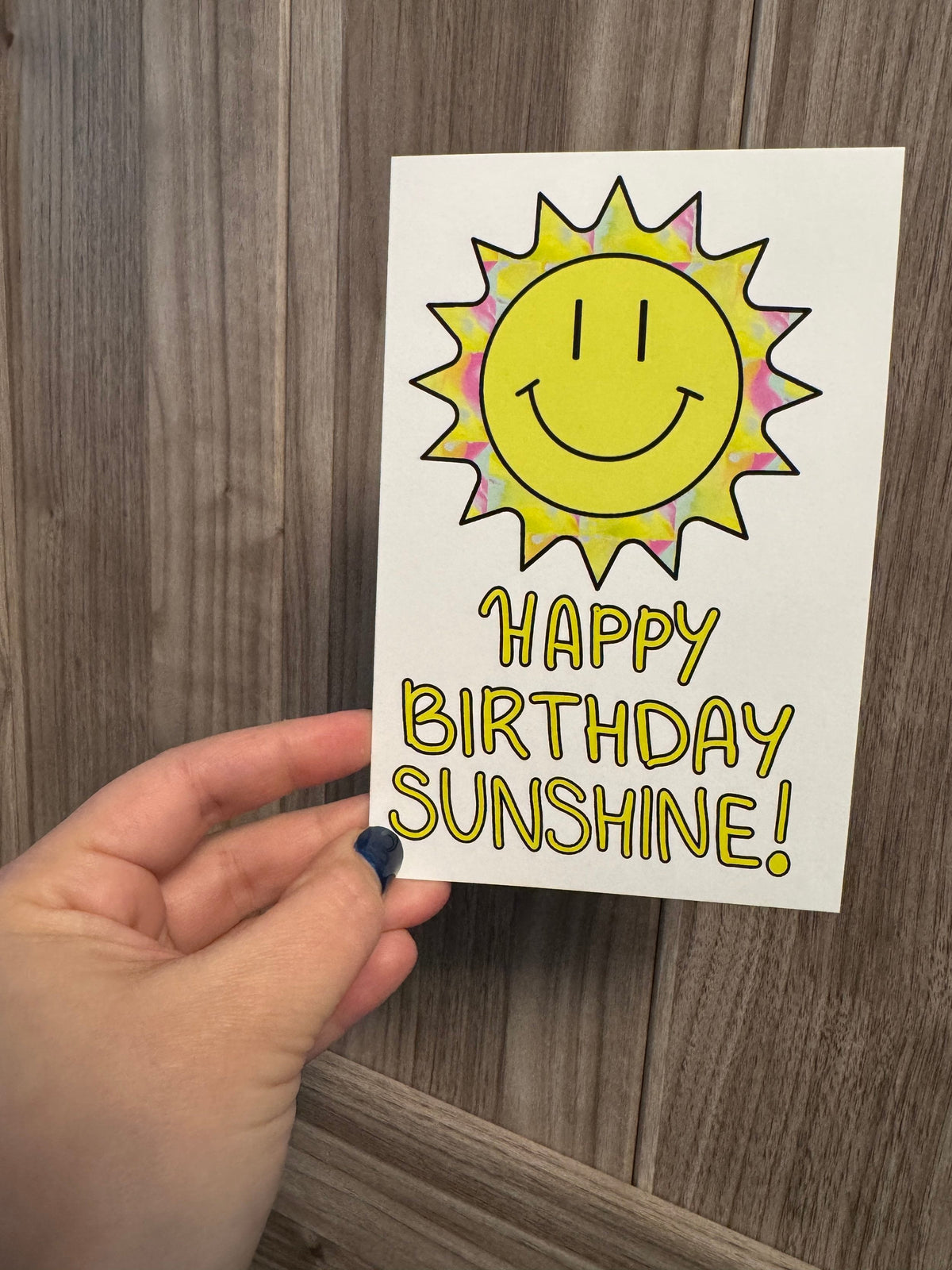 Happy Birthday Sunshine Greeting Card
