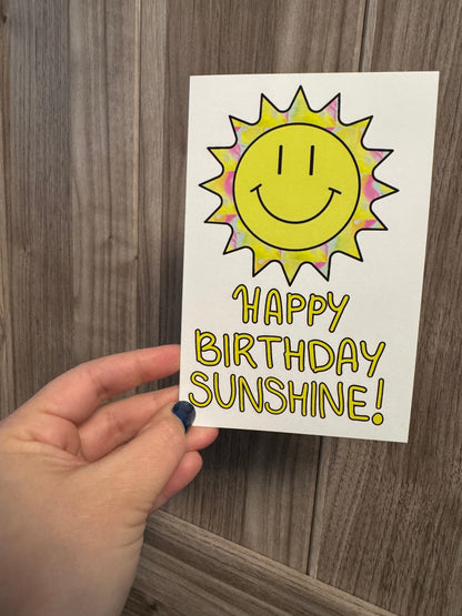Happy Birthday Sunshine Greeting Card