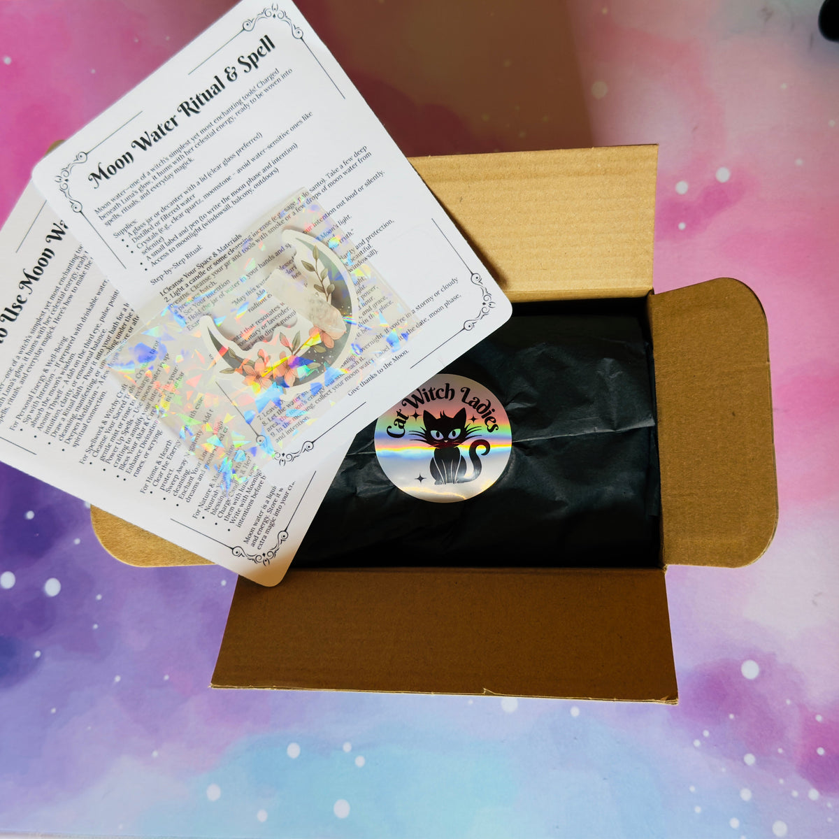 Color Glass Moon Water Ritual Kit