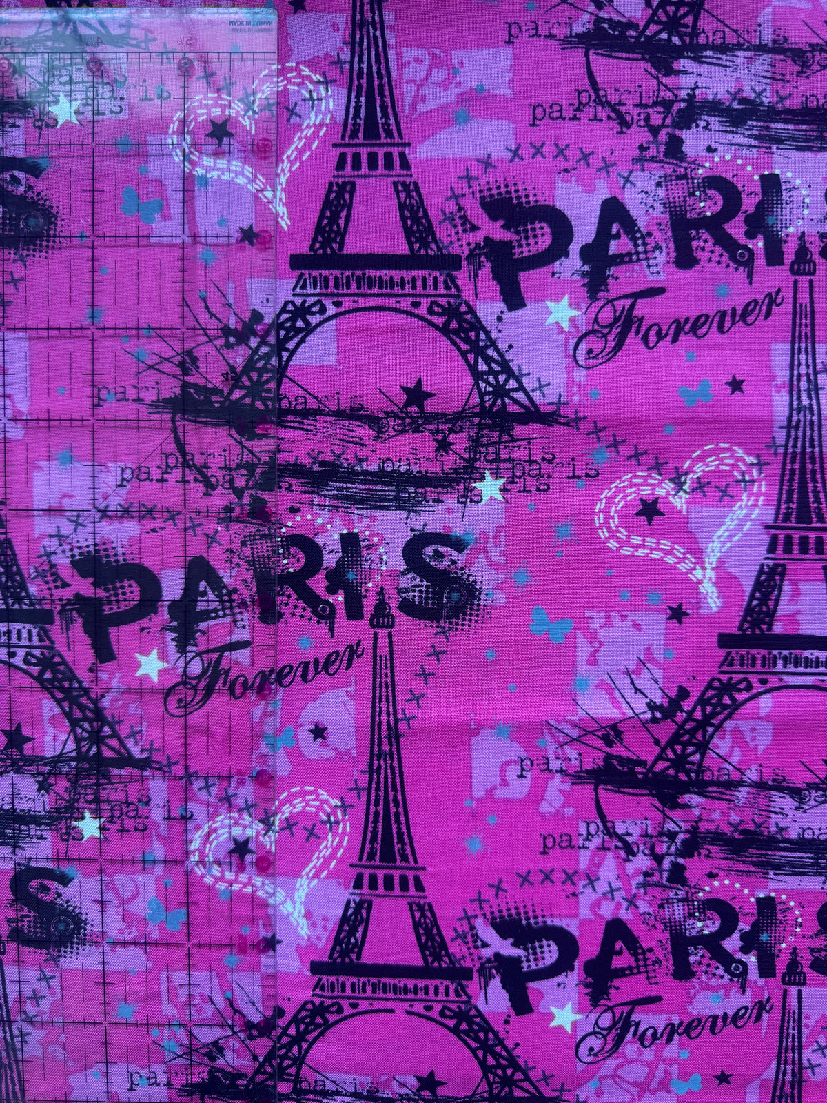 Pink Paris Forever 1 Yard