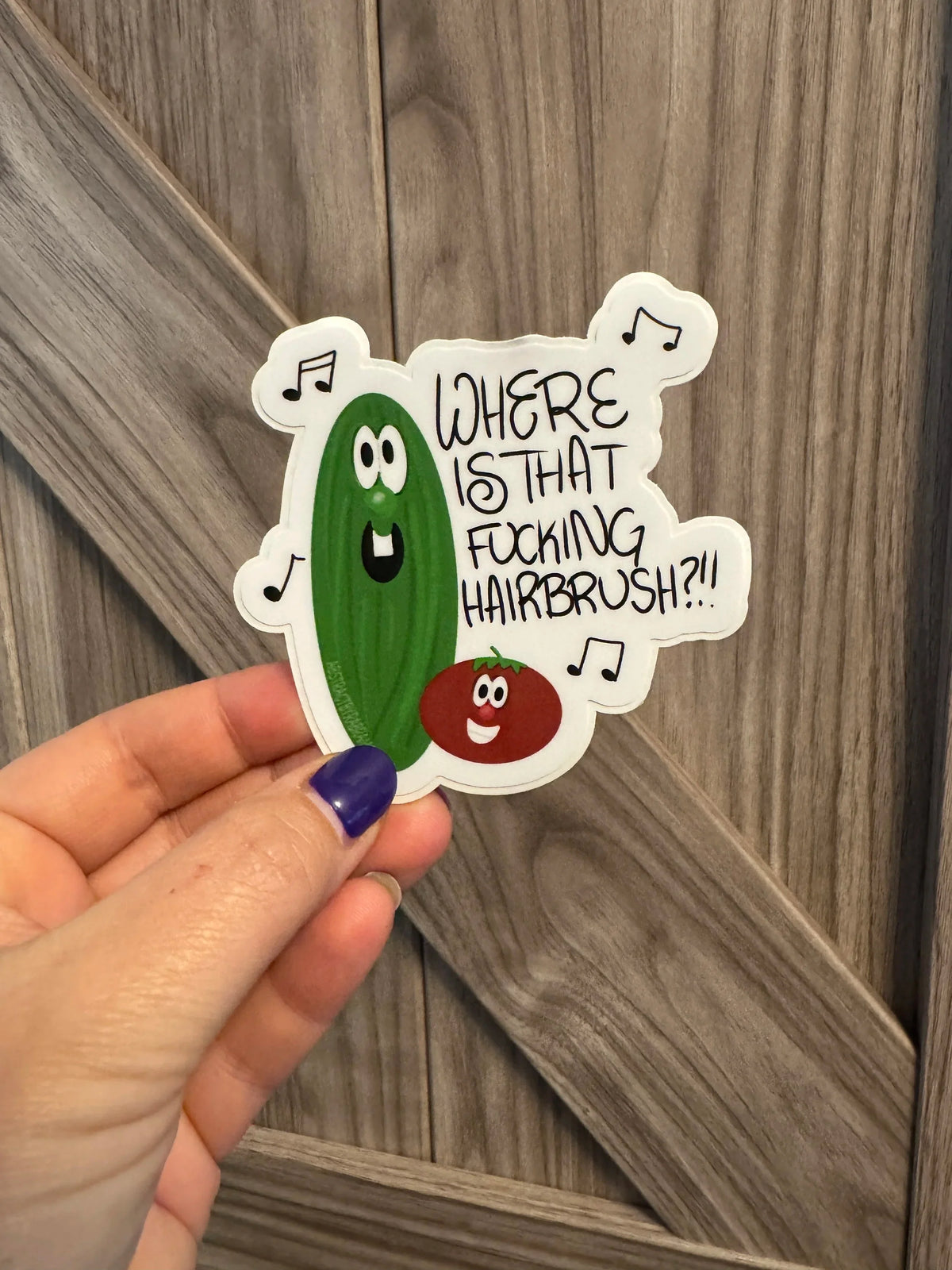 Veggie Tales inspired "Where is That F&