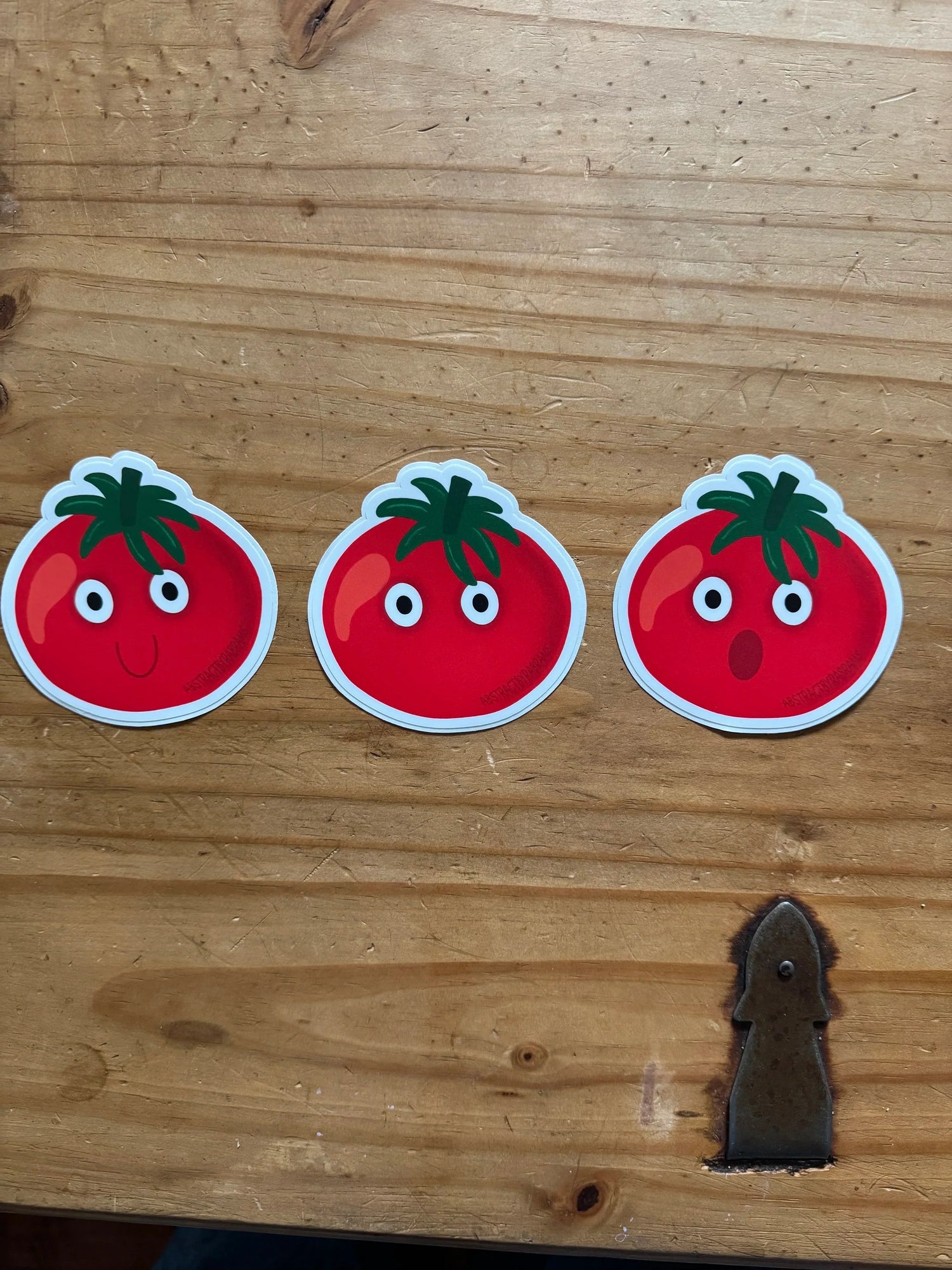 Tomatoes with Faces - 3" Vinyl Stickers