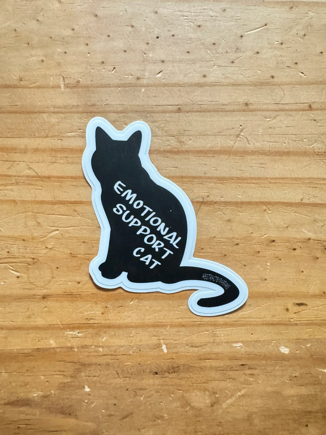 Emotional Support Cat - Black Cat - ~2.89" × 3"