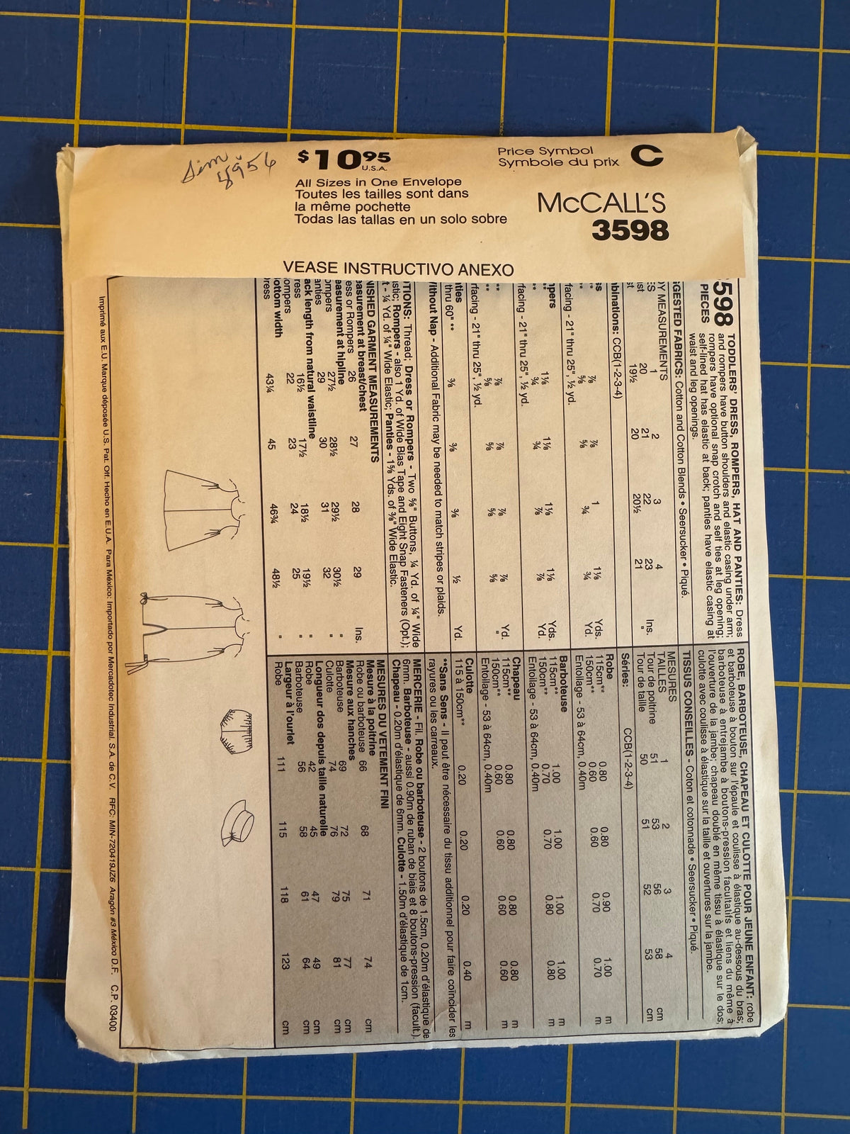 McCalls 3598